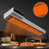 Thumbnail image #3 for Hatco Glo-Ray® High Watt Dual Infra-Black Lighted Strip Heater, 66 Inch, 240V, Aluminum