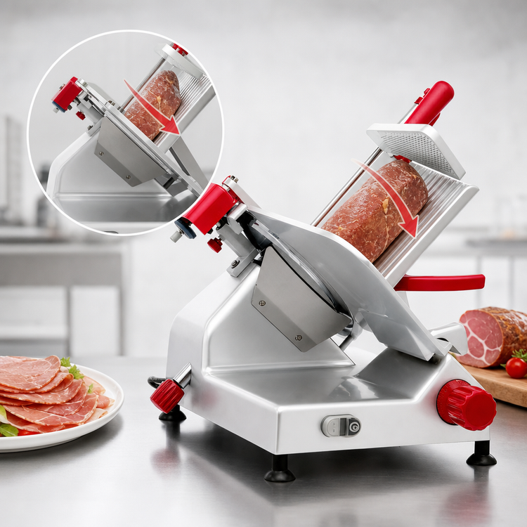 Product image #3 for Berkel 12-Inch Manual Gravity Feed Meat Slicer with Built-In Sharpener