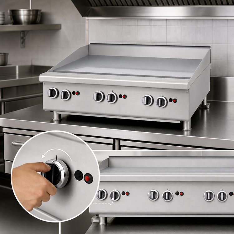 Product image #3 for Garland U.S. Range Heavy-Duty Countertop Gas Griddle, 70-7/8 Inch, Manual Hi-Lo Controls, 162,000 BTU