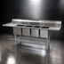 Thumbnail image #3 for Eagle Group Spec-Master FN Series 4-Compartment Stainless Steel Sink with Dual 36-Inch Drainboards