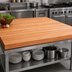Thumbnail image #3 for Boos Block American Cherry Edge Grain Kitchen Countertop by John Boos, 96 in. W x 48 in. D x 3 in. Thick, Penetrating Oil Finish