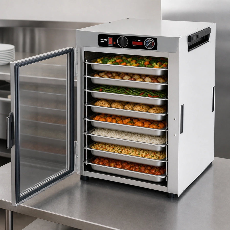 Wide 8-Pan Capacity