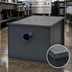 Thumbnail image #3 for BK Resources 14 lb Carbon Steel Grease Trap, 7 GPM
