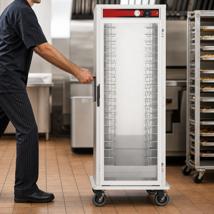 Product image #4 for Vulcan VHFA18 Mobile Non-Insulated Heated Holding Cabinet with Glass Door