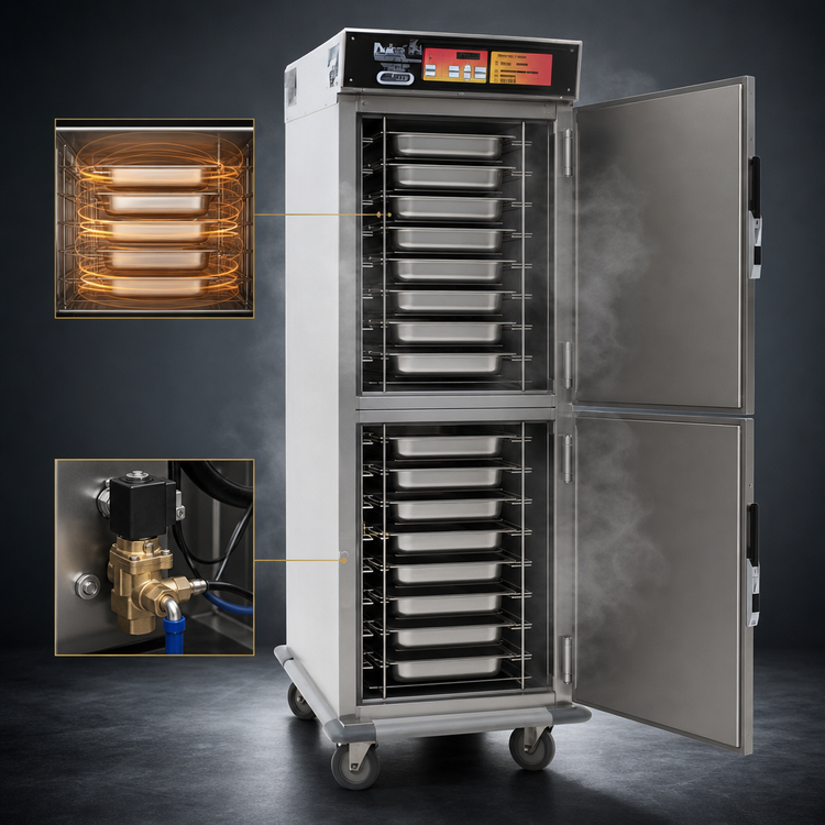 Product image #3 for Panco CH6000B-208 Full-Height Electric Cook and Hold Cabinet with 18 Pan Capacity