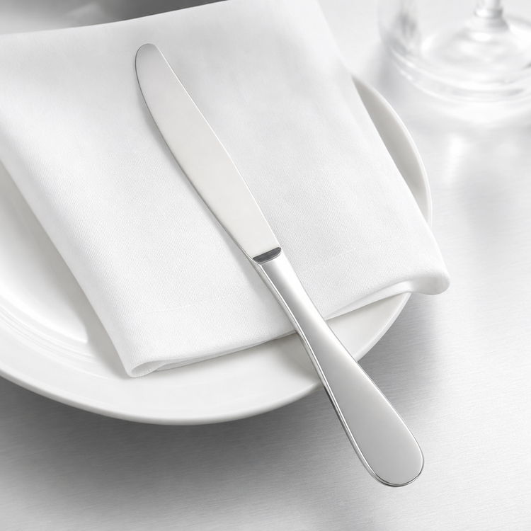 Product image #4 for Winco Venice 9-1/8-Inch Extra Heavy Weight Dinner Knife, 18/8 Stainless Steel, Mirror Finish