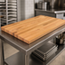 Thumbnail image #3 for Appalachian Red Oak Blended Rails, Edge Grain Kitchen Countertop with Varnique Finish, 48 x 25 x 1-1/2 Inches