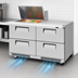 Thumbnail image #4 for Turbo Air Super Deluxe Two-Section Refrigerated Prep Table Workstation with 4 Drawers and 12-Pan Capacity