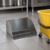 Thumbnail image #3 for Advance Tabco Flush-With-Floor Mop Sink with 21-3/8 Inch x 24 Inch x 10 Inch Bowl, Stainless Steel Grating and Strainer Basket