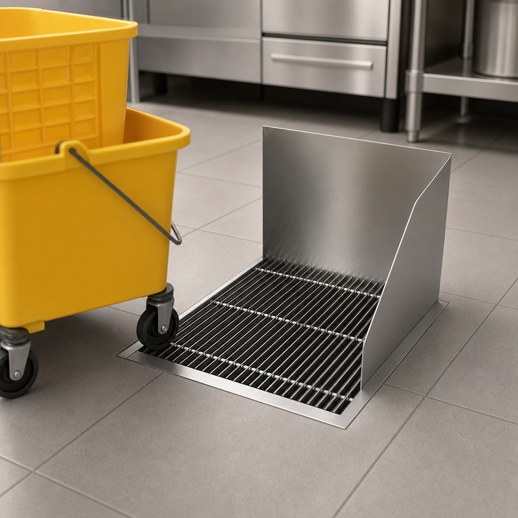 Product image #3 for Advance Tabco Flush-With-Floor Recessed Mop Sink, 33-3/8 x 24 Inch Bowl, 10 Inch Deep