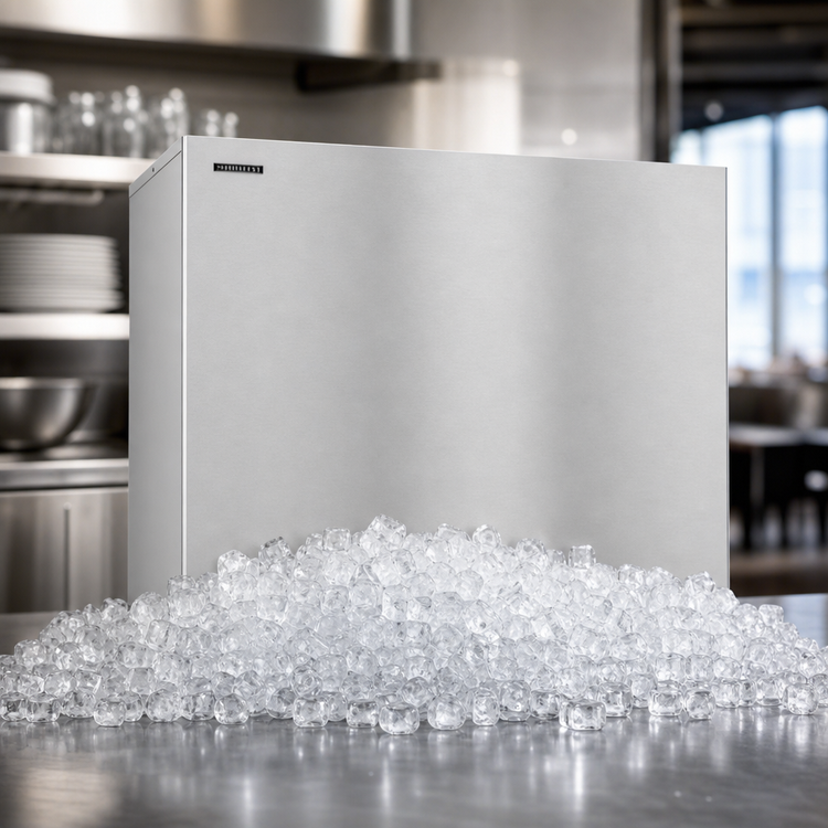 Product image #3 for Hoshizaki KM-2200SRJZ3 48 Inch Commercial Crescent Cube Ice Maker, Air-Cooled Remote Condenser, 2206 lb/Day