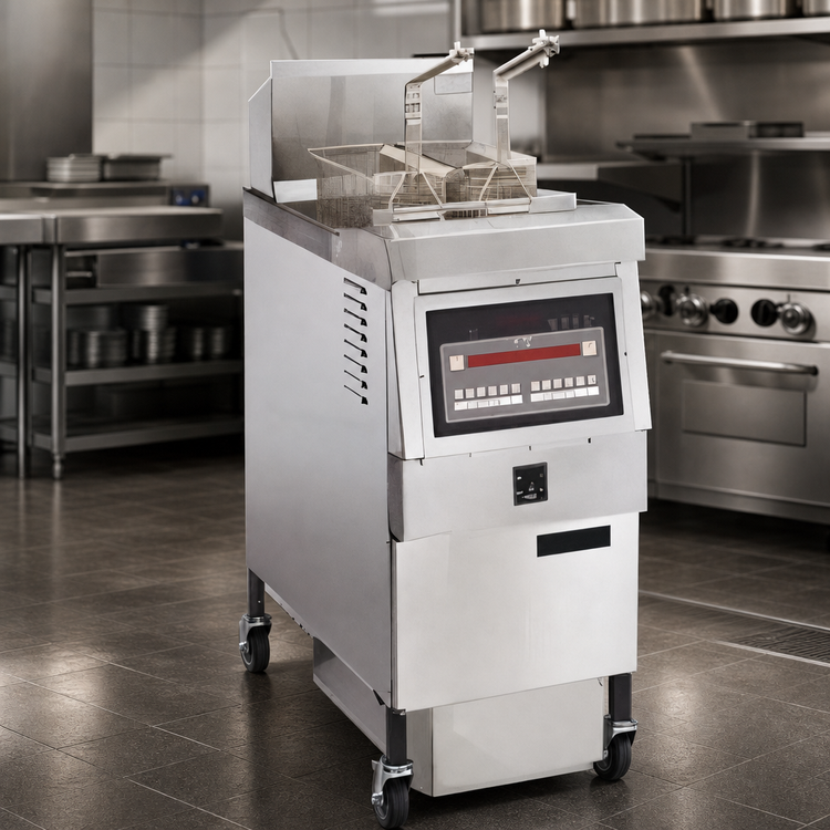 Product image #3 for Henny Penny OFE-321.03 Heavy-Duty Floor Model Electric Open Fryer, 1 Well, 65 lb Oil Capacity