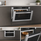 Thumbnail image #3 for Koolmore KM-MD-1SS Built-In Stainless Steel Microwave Drawer, 1.2 Cu. Ft., 1000W, 10 Power Levels