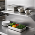 Thumbnail image #3 for Eagle Group 36 Inch x 21 Inch Solid Stainless Steel Shelf with Marine Edge