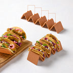 Thumbnail image #3 for American Metalcraft THMT5 5-Compartment Terra Cotta Melamine Taco Holder, 13-1/4 x 3 x 2 Inches Case of 36