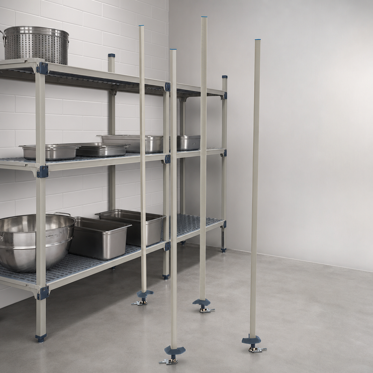 Product image #3 for MetroMax iQ qwikTRAK Stationary Intermediate Unit Kit with 74-Inch Polymer Posts