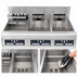 Thumbnail image #3 for Frymaster FPRE317 RE Series High-Efficiency Electric Fryer Battery with (3) 50 lb. Full Frypots and Built-in Filtration