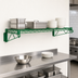 Thumbnail image #3 for Quantum Wall-Mount Cantilever Wire Shelf, 60 x 14 Inches, Green Epoxy Antimicrobial Finish
