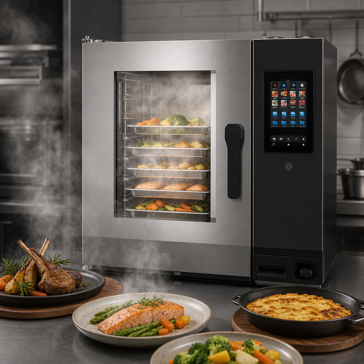 Product image #3 for Lainox Naboo 5.0 NAE061B Electric Combi Oven, 6 x 1/1 GN, Direct Steam, Touchscreen Controls