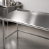 Thumbnail image #3 for Eagle Group Budget Series 30 Inch x 24 Inch 430 Stainless Steel Work Table with Rear Up-Turn