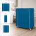 Thumbnail image #3 for Metro Mariner Blue Uncoated Nylon Cart Cover for 48 x 18 x 54 Inch Queen Mary and Banquet Carts