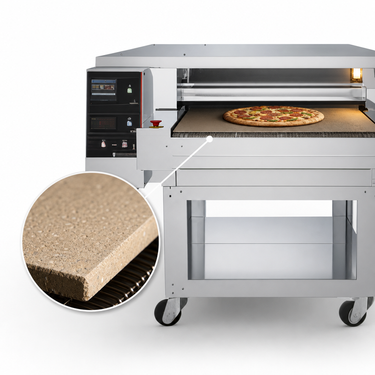 Product image #4 for Pizza Group Dragon D32G-LR Left-to-Right Gas Stone Conveyor Pizza Oven, 32-Inch Belt