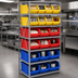 Thumbnail image #3 for Quantum Heavy-Duty Stationary Wire Shelving Unit with Bin Assortment, 36 x 24 x 75 Inch