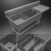 Thumbnail image #3 for John Boos Pro-Bowl 3-Compartment Platter Sink with Right Drainboard, 84-3/16 Inches Wide