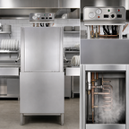 Thumbnail image #3 for Jackson WWS TempStar® TEMPSTAR High-Temperature Door-Type Dishwasher with Electric Booster, Universal Straight-Thru/Corner, Stainless Steel, 63 Racks