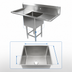 Thumbnail image #3 for John Boos Pro-Bowl 1-Compartment Stainless Steel Sink with Left & Right Drainboards, 81-1/4 Inch Wide