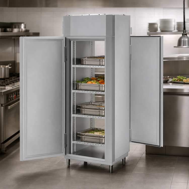Product image #3 for Victory UltraSpec Pass-Thru Solid Door Warming Cabinet, 1-Section, 2-Door, Standard Depth