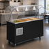 Thumbnail image #3 for Vollrath 2-Series Affordable Portable Mobile Refrigerated Cafeteria Serving Station, 4-Pan, with Breath Guard