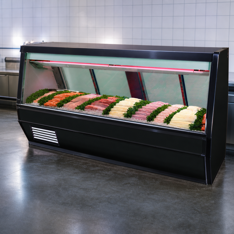 Product image #3 for Howard-McCray SC-CFS40E-8-BE-LED 40 Series 100-1/2" Fish/Poultry Refrigerated Service Case