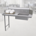 Thumbnail image #3 for John Boos 60 Inch Soiled Straight Stainless Steel Dish Table with 20 x 20 x 8 Pre-Rinse Sink, Left-to-Right Operation