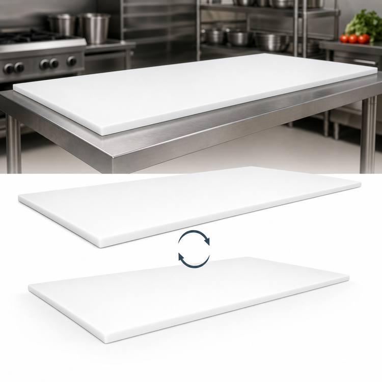 Product image #3 for John Boos Reversible Poly Work Table Top, 84 x 36 x 1 Inch, Replacement Top for TC, M, and GMT Tables