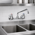 Thumbnail image #3 for T&S Brass equip 8-Inch Center Wall Mount Mixing Faucet with 8-Inch Swing Nozzle