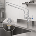 Thumbnail image #3 for UltraRinse Single-Hole Deck Mount Mixing Faucet with 18-Inch Swing Nozzle and 16-Inch Spray Arm