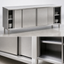Thumbnail image #3 for Spec-Master Series 144-Inch Wide Stainless Steel Plate Cabinet with 4 Sliding Doors