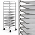Thumbnail image #3 for Mobile Full-Size End-Load Aluminum Pan Rack, 12-Pan Capacity