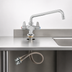 Thumbnail image #3 for Single Hole Deck Mount Mixing Faucet with 10-Inch Swing Nozzle