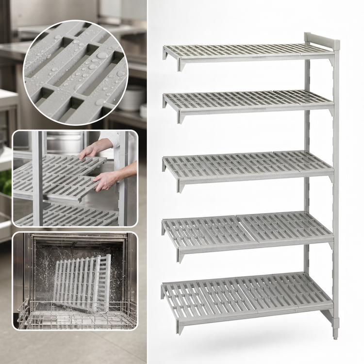 Product image #4 for Camshelving® Premium 5-Shelf Vented Add-On Unit — 24 Inches Deep x 36 Inches Long x 72 Inches High (Speckled Gray)