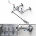 Thumbnail image #3 for T&S Brass Wall-Mount Service Sink Faucet, 8-Inch Centers, Vacuum Breaker, 6-Inch Wrist Handles