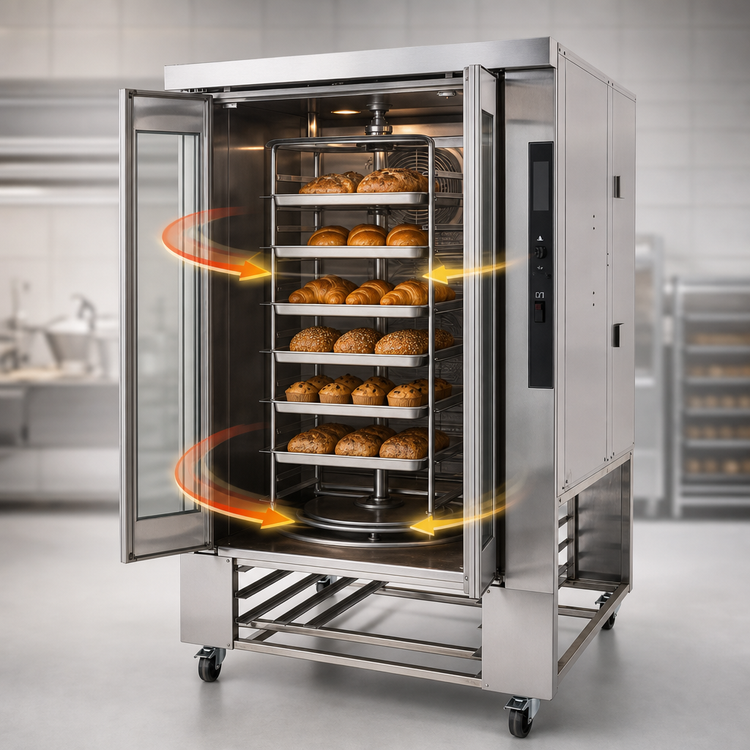 Product image #3 for Doyon CAX Series CA6X Full-Size Electric Rotating Rack Oven with Steam Injection, 6-Pan Capacity