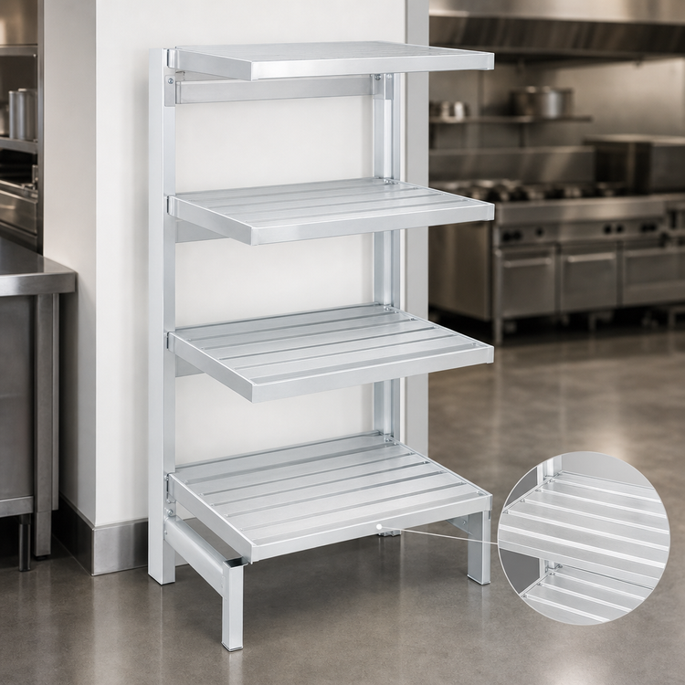 Product image #3 for Channel Manufacturing Aluminum T-Bar Cantilever Shelving