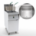 Thumbnail image #3 for Omcan 40 lb. Electric Floor Fryer, 208V, 3-Phase, 12 kW