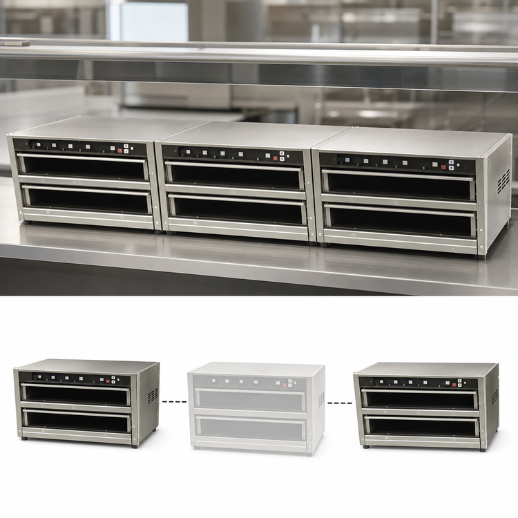 Product image #3 for Carter-Hoffmann MC243GS-2T Modular Heated Holding Cabinet with Individual Pan Timers