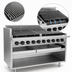 Thumbnail image #3 for Magikitch'n FM-RMB-672 72-Inch Radiant Gas Floor Model Charbroiler with Open Cabinet Base