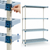 Thumbnail image #3 for MetroMax Q 4-Shelf Add-On Polymer/Wire Shelving Unit, 63-Inch Posts