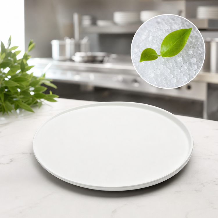 Product image #3 for American Metalcraft Lift Collection 11-3/4-Inch Round White Melamine Plate
