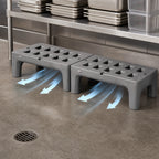 Thumbnail image #3 for Metro BOW-TIE HP2236PDMB Slotted Polymer Dunnage Rack, 22 x 36 x 12 Inches, 1,500 lb. Capacity